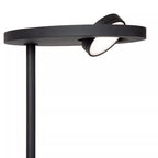 Lámpara de pie metal negro 2x12W con lector de 1x3W cm LED - LULP0133