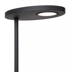 Lámpara de pie metal negro 2x12W con lector de 1x3W cm LED - LULP0133
