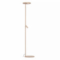 Lámpara de pie metal taupe 2x12W con lector de 1x3W cm LED - LULP0134