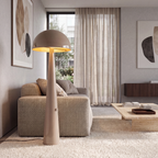 Lámpara de pie metal taupe Ø52,6x1,42 cm E27 - LULP0136