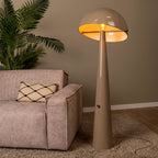 Lámpara de pie metal taupe Ø52,6x1,42 cm E27 - LULP0136