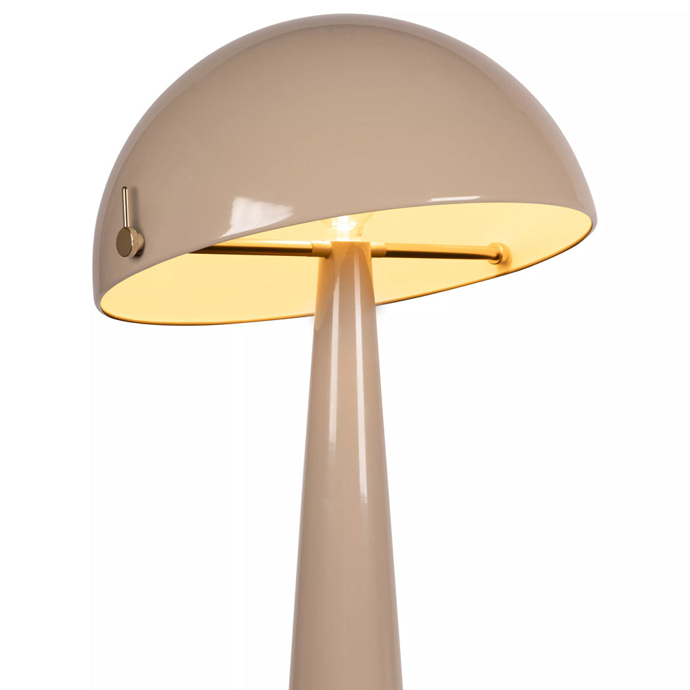 Lámpara de pie metal taupe Ø52,6x1,42 cm E27 - LULP0136