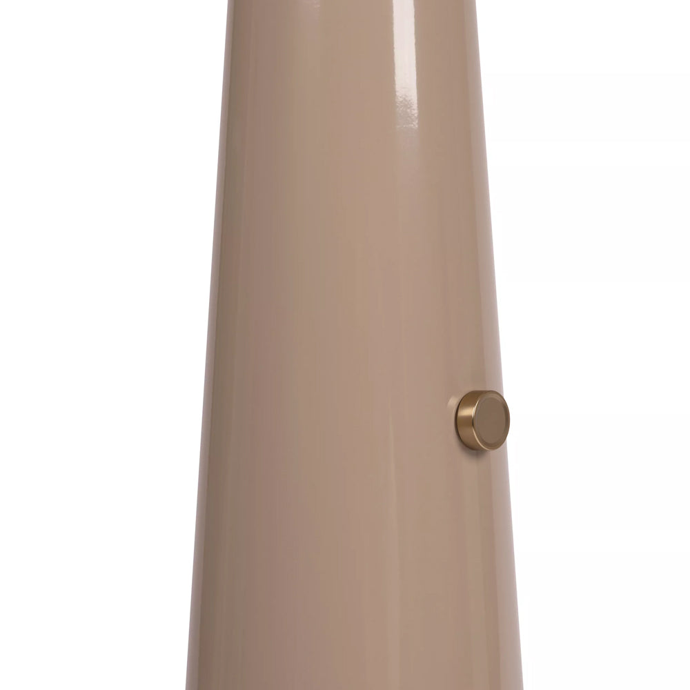 Lámpara de pie metal taupe Ø52,6x1,42 cm E27 - LULP0136
