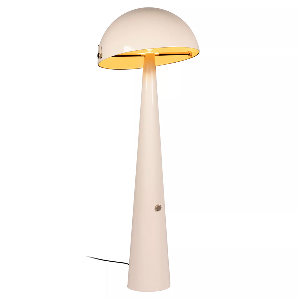 Lámpara de pie metal beige Ø52,6x1,42 cm E27 - LULP0137