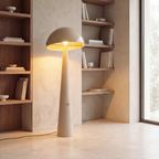 Lámpara de pie metal beige Ø52,6x1,42 cm E27 - LULP0137