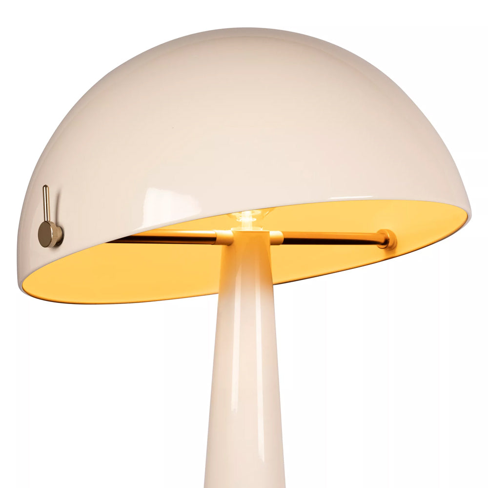 Lámpara de pie metal beige Ø52,6x1,42 cm E27 - LULP0137