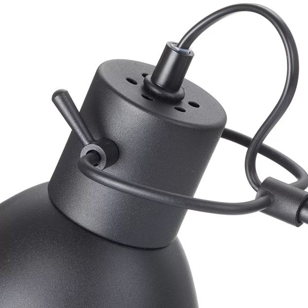 Lámpara sobremesa metal negro Ø 20x50 cm E14 - LULS0008
