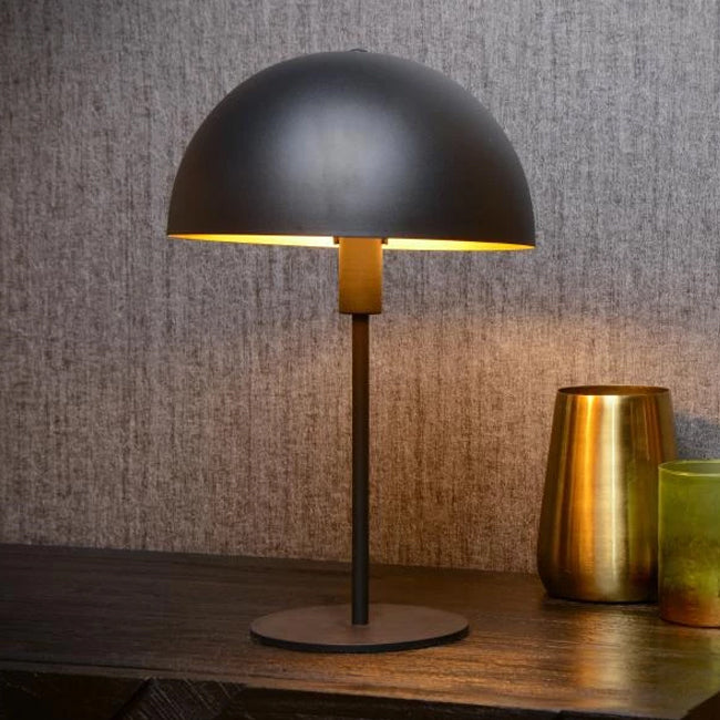 Lámpara de mesa mesa negro Ø25x40cm  E14- LULS0113