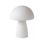 Lámpara sobremesa vidrio blanco Ø23x28 cm E27 - LULS0120
