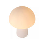 Lámpara sobremesa vidrio blanco Ø23x28 cm E27 - LULS0120