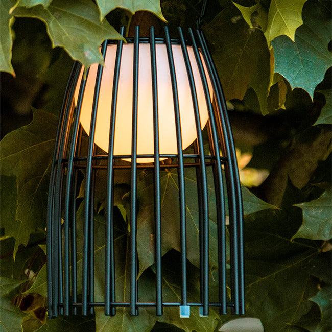 Lámpra sobremesa metal negro Ø 13 cm LED 3W 2800 K IP44 - LULS0126