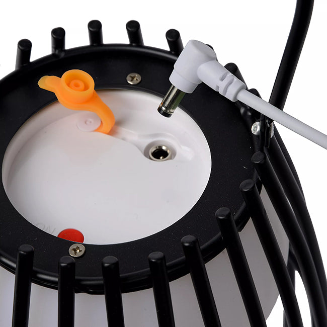 Lámpra sobremesa metal negro Ø 13 cm LED 3W 2800 K IP44 - LULS0126