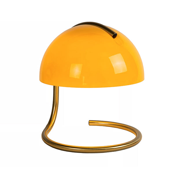 Lámpara sobremesa metal vidrio naranjo claro bronce Ø 23,5 cm  E27 - LULS0130