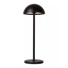 Cargar imagen en el visor de la galería, Lámpara sobremesa exterior negro recargable Ø12x32 cm LED 1,5W - LULS0137
