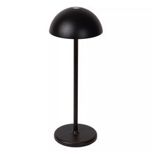 Cargar imagen en el visor de la galería, Lámpara sobremesa exterior negro recargable Ø12x32 cm LED 1,5W - LULS0137
