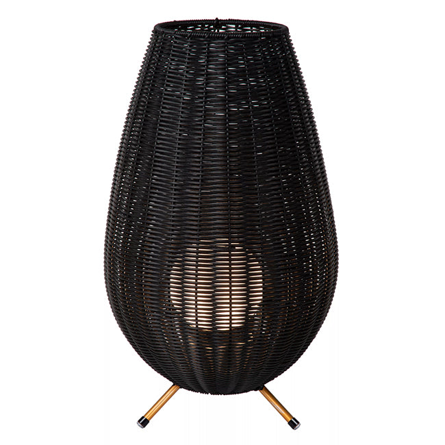 Lámpara sobremesa PVC negro Ø30x50 LED 3W IP44 - LULS0146
