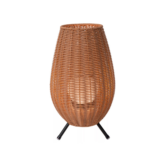 Lámpara sobremesa PVC negro natural Ø22x36 LED 3W IP44 - LULS0152