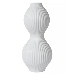 Lámpara sobremesa porcelana blanco Ø17,8x40.2 cm E14 - LULS0161