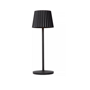 Lámpara sobremesa exterior negro recargable Ø13,5x38 cm LED 2W - LULS0173