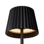 Lámpara sobremesa exterior negro recargable Ø13,5x38 cm LED 2W - LULS0173