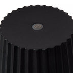 Lámpara sobremesa exterior negro recargable Ø13,5x38 cm LED 2W - LULS0173