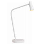 Lámpara sobremesa blanco recargable Ø14x30,5x47,5 cm LED 3W - LULS0175