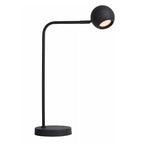 Lámpara sobremesa negro recargable Ø15x30,2x49,6 cm LED 3W - LULS0176
