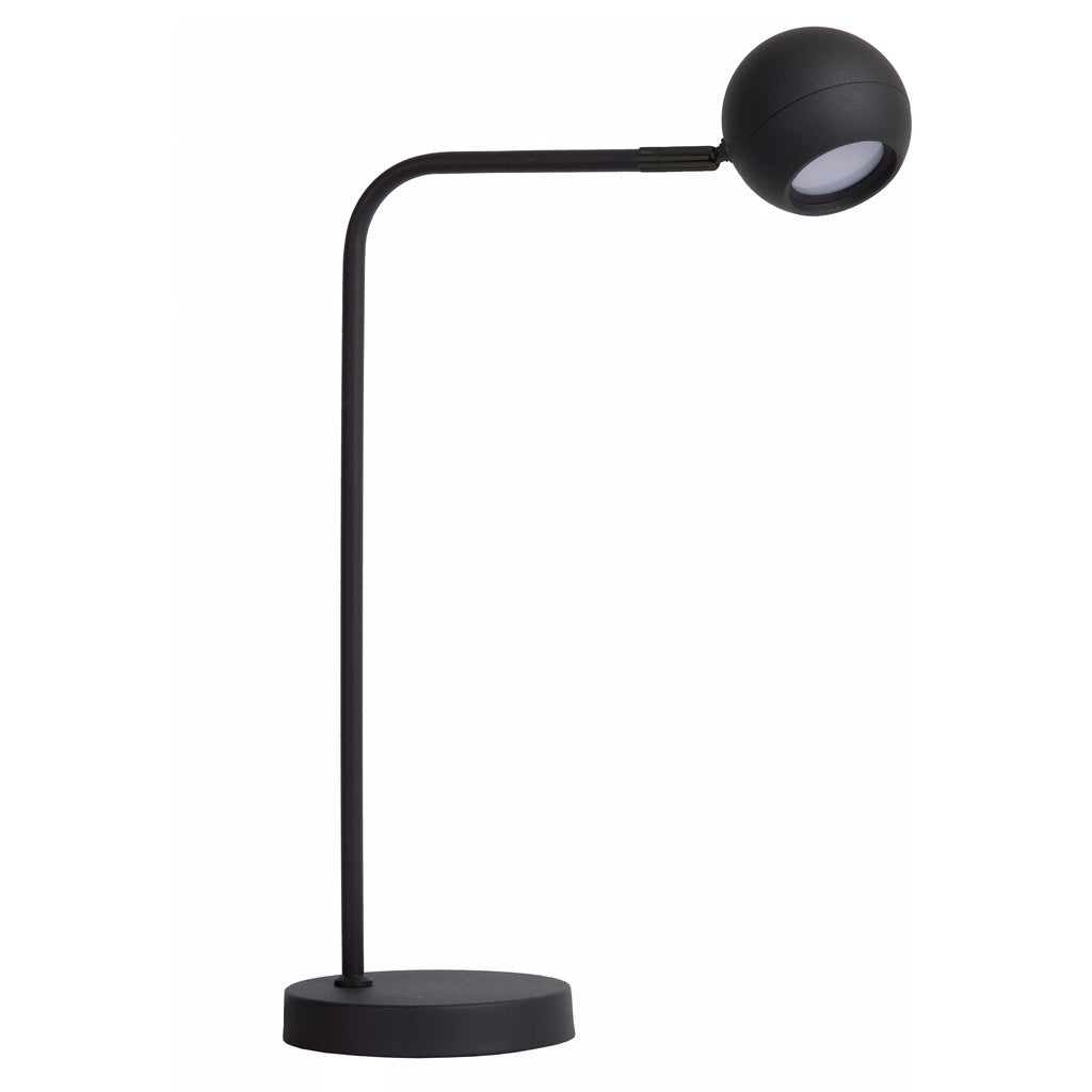Lámpara sobremesa negro recargable Ø15x30,2x49,6 cm LED 3W - LULS0176