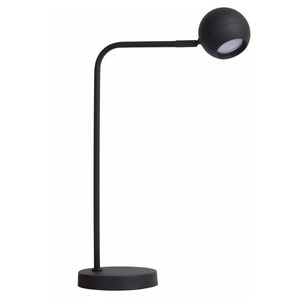 Lámpara sobremesa negro recargable Ø15x30,2x49,6 cm LED 3W - LULS0176