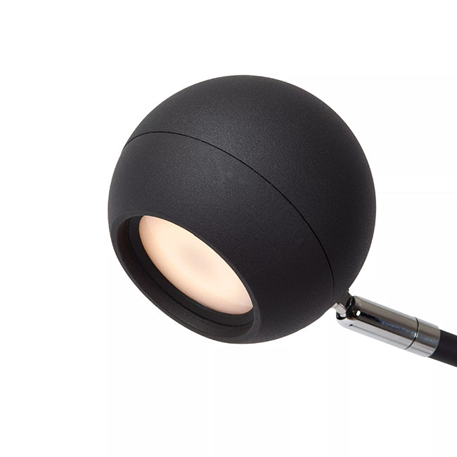 Lámpara sobremesa negro recargable Ø15x30,2x49,6 cm LED 3W - LULS0176