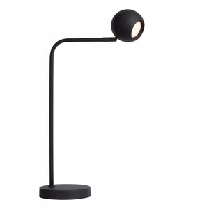 Lámpara sobremesa negro recargable Ø15x30,2x49,6 cm LED 3W - LULS0176