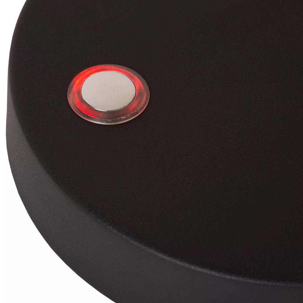Lámpara sobremesa negro recargable Ø15x30,2x49,6 cm LED 3W - LULS0176