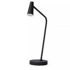 Lámpara sobremesa negro recargable Ø14x30,5x47,5 cm LED 3W - LULS0177