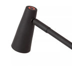 Lámpara sobremesa negro recargable Ø14x30,5x47,5 cm LED 3W - LULS0177