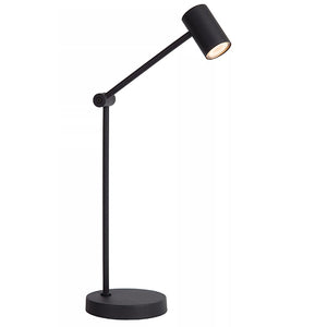 Lámpara sobremesa negro recargable Ø15x64 cm LED 3W - LULS0179