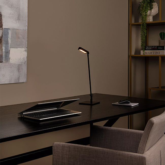 Lámpara sobremesa metal negro 13x42,3 cm LED 2700K 3W  - LULS0187