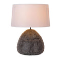 Lámpra sobremesa km hierba marina negro Ø45x61 cm E27 - LULS0191