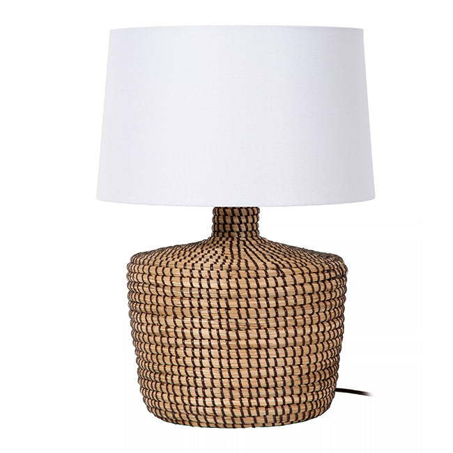 Lámpara de mesa hierba marina natural Ø35x48 cm E27 - LULS0193
