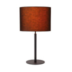 Lámpara de mesa metal textil negro 26x50,5 cm E27 - LULS0196