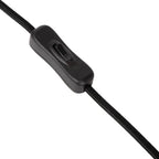 Lámpara de mesa papel madera negro Ø21,5x31,5 cm E27 - LULS0198