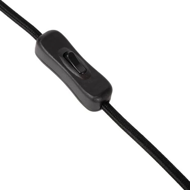 Lámpara de mesa papel madera negro Ø21,5x31,5 cm E27 - LULS0198