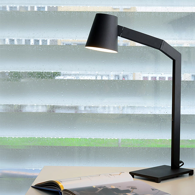 Lámpara de mesa metal negro 22x67 CM E14 - LULS0200