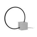 Lámpara de mesa aluminio negro hormigón gris Ø32 cm 6W LED - LULS0206