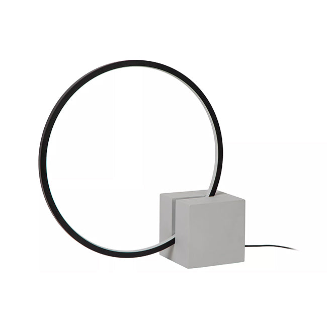 Lámpara de mesa aluminio negro hormigón gris Ø32 cm 6W LED - LULS0206