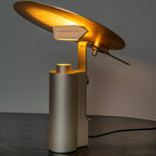 Lámpara de mesa  acero oro mate Ø20 cm LED 7W - LULS0208