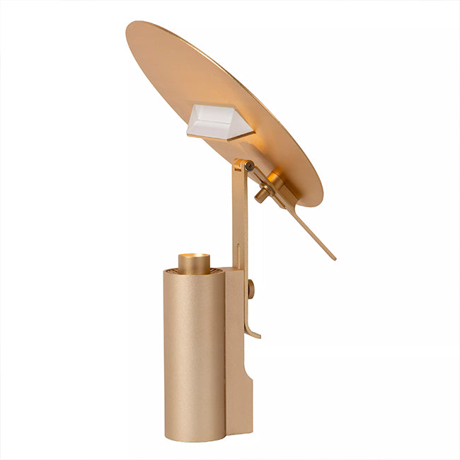 Lámpara de mesa  acero oro mate Ø20 cm LED 7W - LULS0208