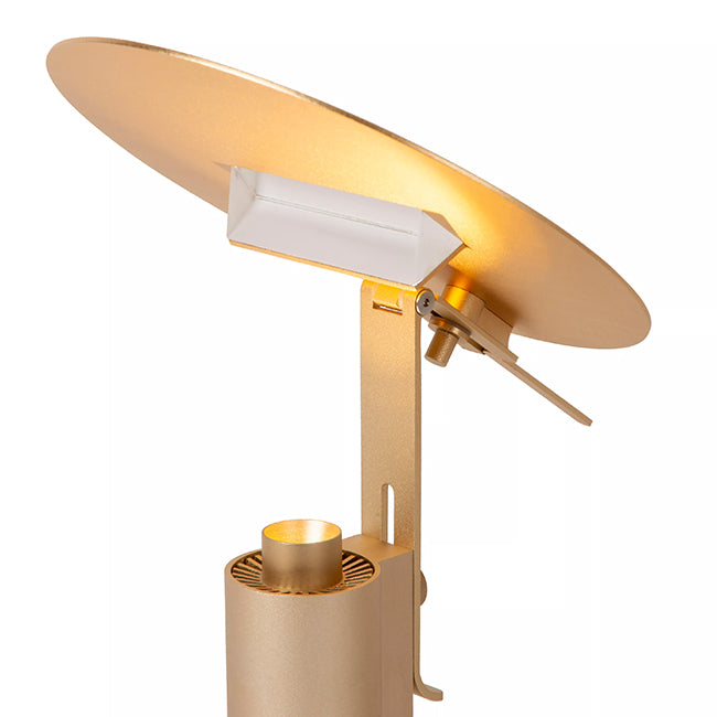 Lámpara de mesa  acero oro mate Ø20 cm LED 7W - LULS0208