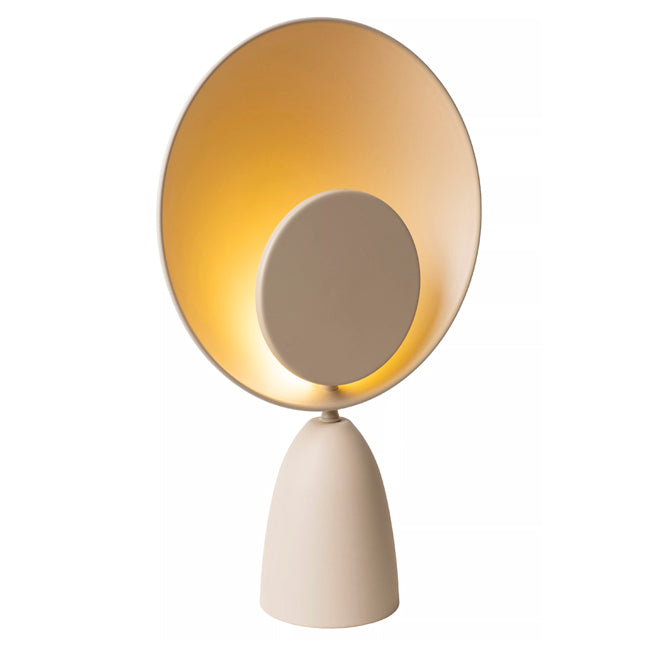Lámpara de mesa acero taupe Ø25,5 cm LED 8W - LULS0221