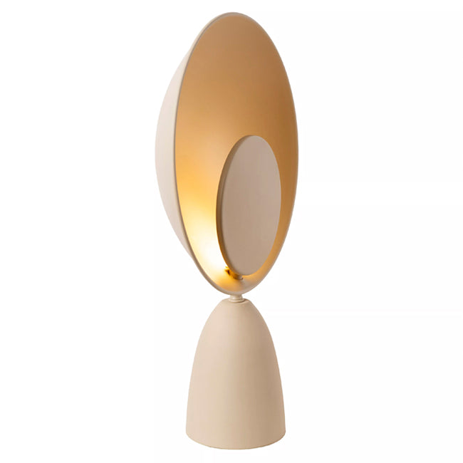 Lámpara de mesa acero taupe Ø25,5 cm LED 8W - LULS0221