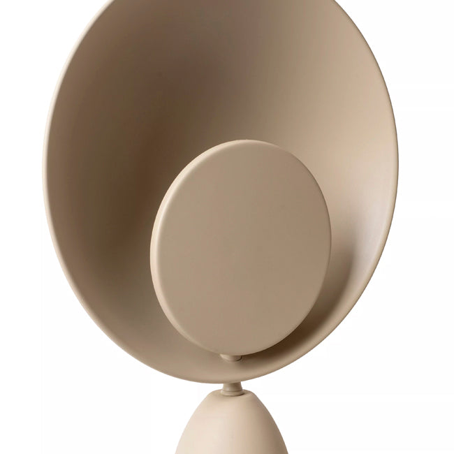 Lámpara de mesa acero taupe Ø25,5 cm LED 8W - LULS0221